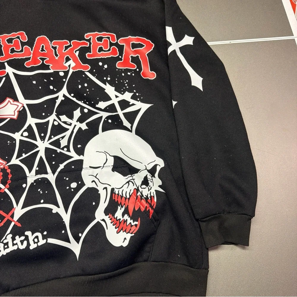 Skull‎ Design Hoodie Long-sleeved Hoodie Men's small